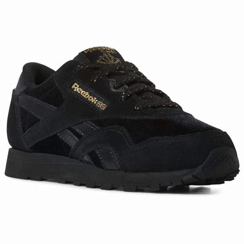 Reebok Classic Nylon Tenisky Dievcenske - Čierne ME7115MJ